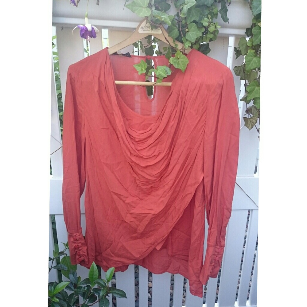 draped blouse